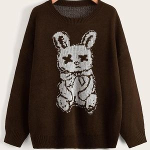 Grunge dead bunny sweater